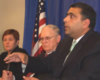 Bauer, Marshall, Hira (from left)